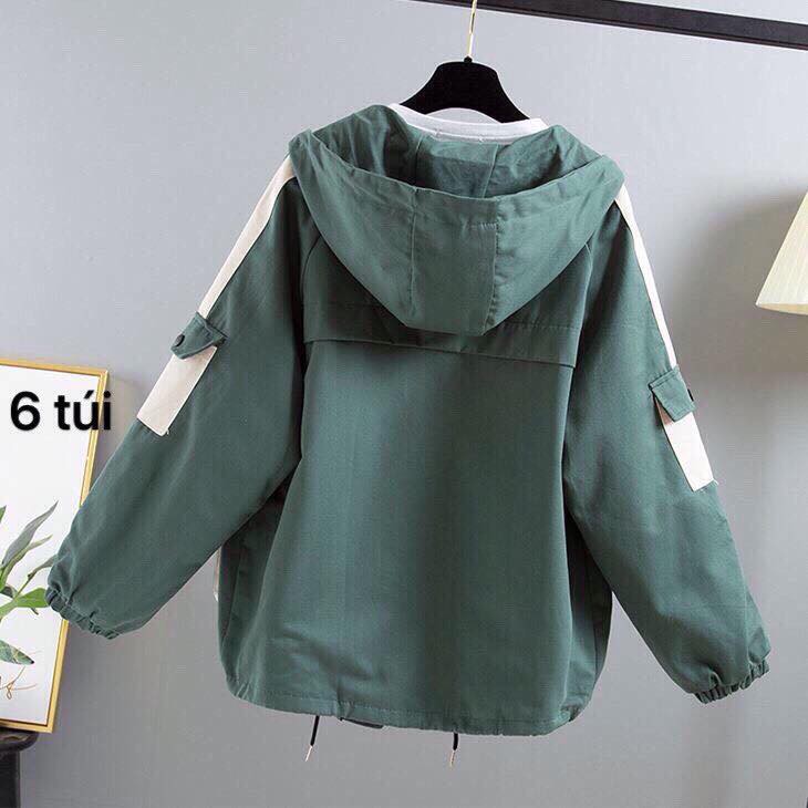 Áo Khoác Kaki Nữ 6 túi unisex form rộng cho nam nữ (Hàng tốt) | BigBuy360 - bigbuy360.vn