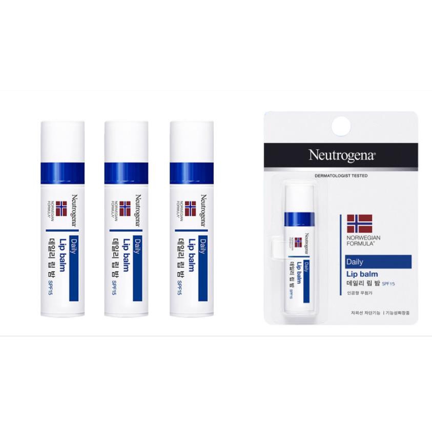 Dưỡng môi chống nắng không màu Neutrogena Norwegian Formula Lip Moisturizer SPF 15+