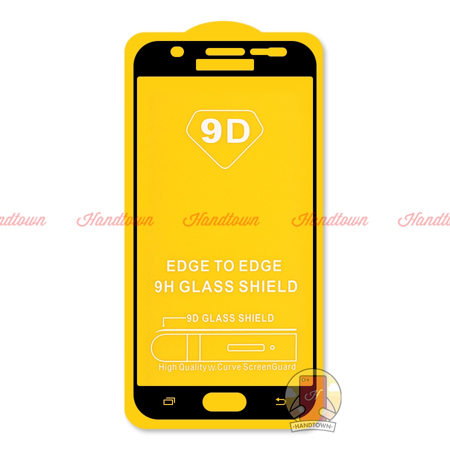Kính Cường Lực 9D Samsung Galaxy J7 Pro Prime 2 J730 G610 Full Màn Đen Full Keo Không Chấm Li Ti Chống Va Đập Trầy Xước