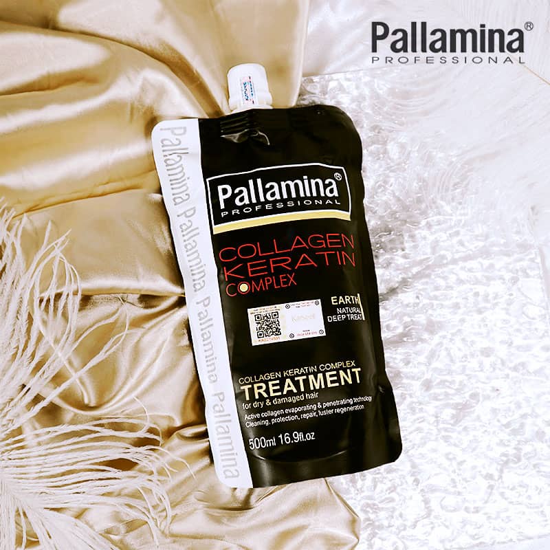 PALLAMINA- Dầu Hấp Ủ Tóc Dưỡng Ẩm Phục Hồi Siêu Mềm Mượt Colagen -Keratin Pallamina 500ml