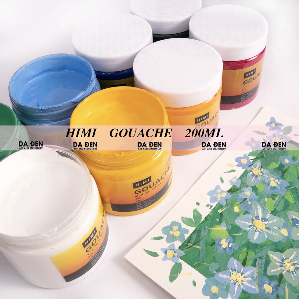[DA ĐEN] Màu Gouache Miya Himi Hủ 200ml