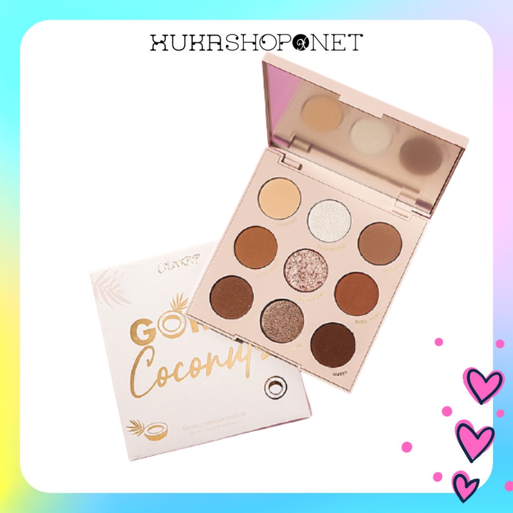 [Chính hãng] Bảng phấn mắt Colourpop Going Coconuts 9 ô màu chống thấm nước lâu trôi