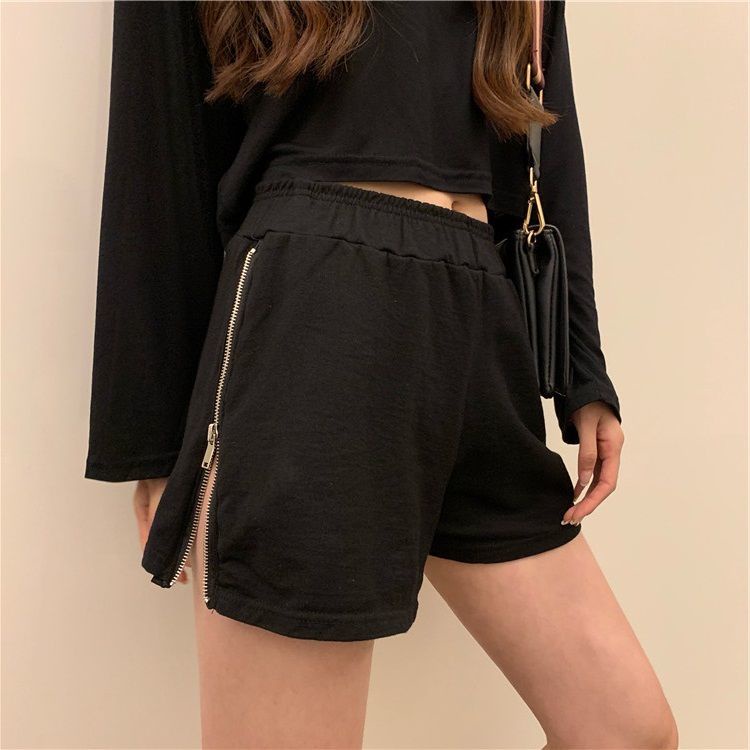 Quần Short Thể Thao Ống Rộng Lưng Cao Thời Trang Mùa Hè Phong Cách Mới Cho Nữ
