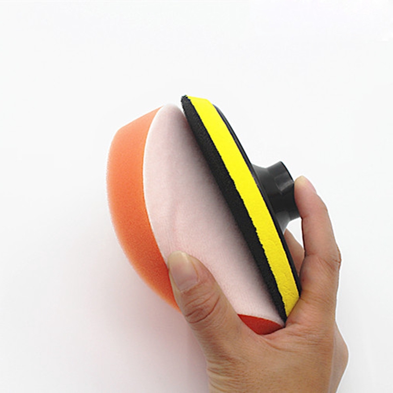 Bộ 5 món gồm miếng xốp 125mm + đầu nối M10 cho máy đánh bóng xe hơi | BigBuy360 - bigbuy360.vn