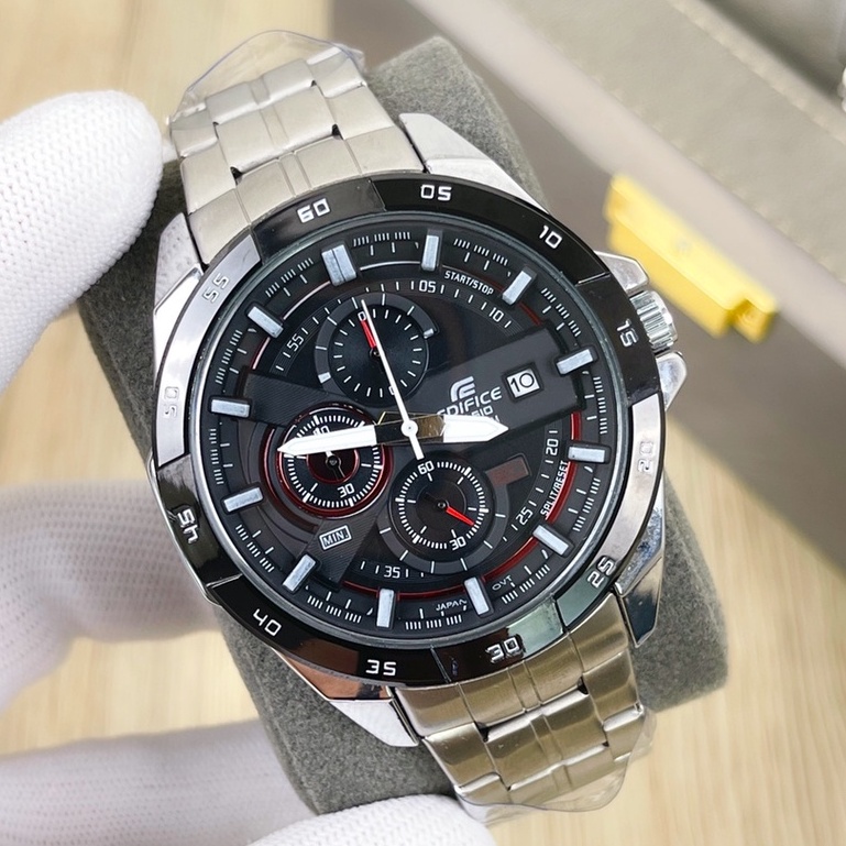 Đồng hồ nam đa chức năng dòng EFR539 6 kim mới của Casio, đa chức năng chạy bộ máy thạch anh thứ hai, chống thấm nướcsâu