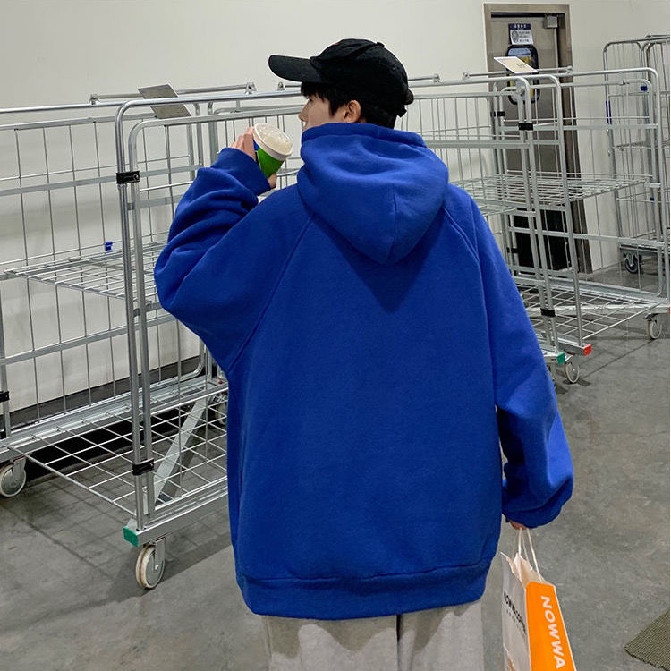Áo Khoác Hoodie Dày Dặn Dáng Rộng Thời Trang Mùa Đông Cho Nam Giới