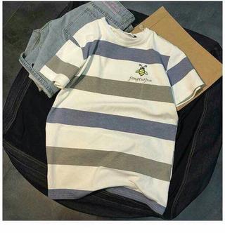 Áo form rộng unisex kẻ sọc
