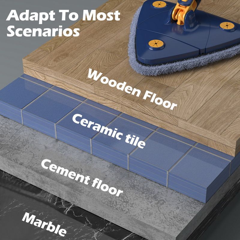 Cây Lau Nhà Hình Chữ X Xoay 360 Độ Gắn Cửa Kính / Trần Nhà Tắm Tiện Dụng