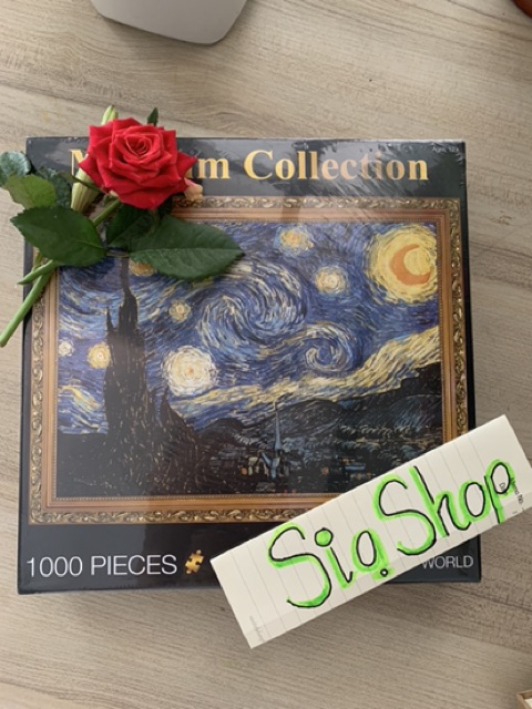 The Starry Night - 1000 piece puzzle Museum collection - bộ ghép hình 1000 miếng - bộ ghép hình 1000 mảnh