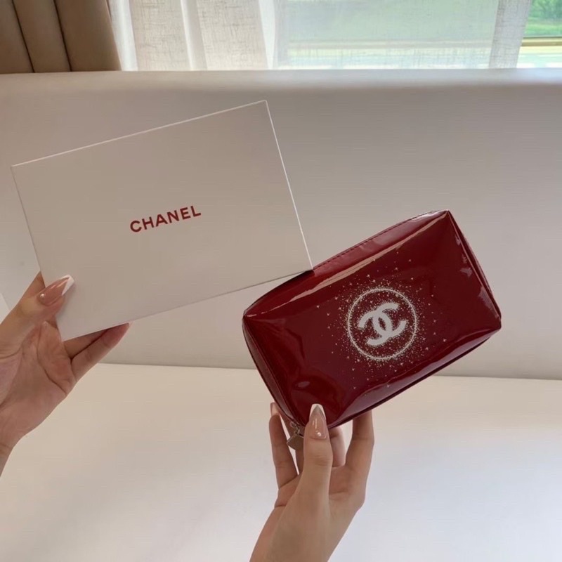 ví nhựa quà tặng make up Chanel (size 16x4x9cm)