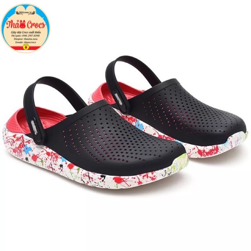 Dép sục Literide Cross đế loang, đế vảy Sơn, đế camo siêu mềm êm cho cả nam và nữ