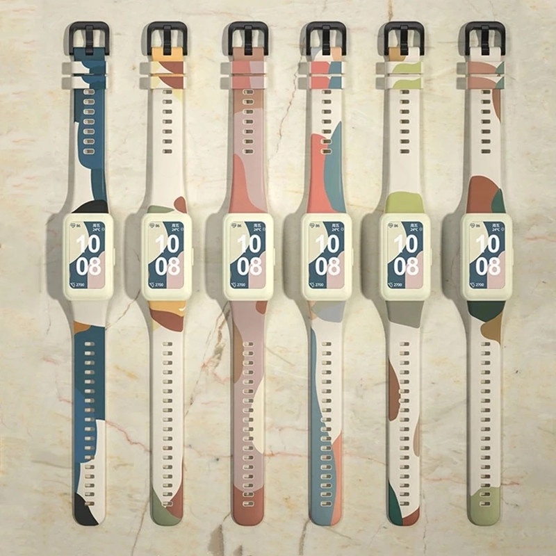 Dây Đeo Silicon Thay Thế Cho Đồng Hồ Thông Minh Huawei Band 7 6 Honor Band 4 / 5 / 6