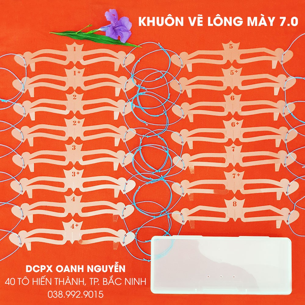 Khuôn Kẻ Lông Mày Phun Xăm Chuyên Nghiệp 7.0 - 8.0 (Có video hướng dẫn chi tiết)