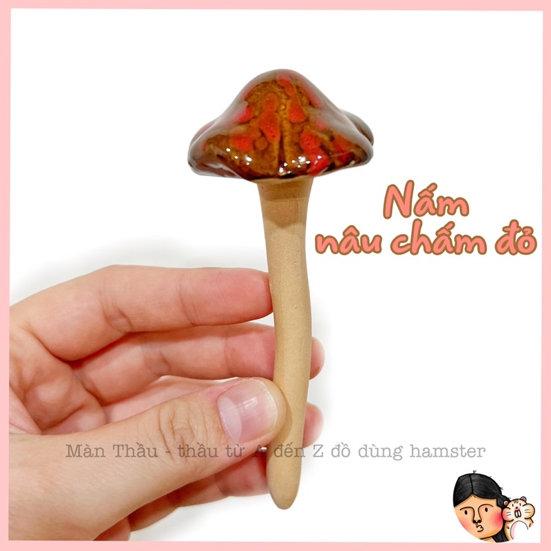 Cây nấm sứ trang trí dành cho Hamster