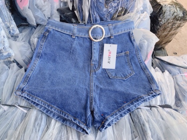 Quần sooc bò kèm đai túi nổi | BigBuy360 - bigbuy360.vn