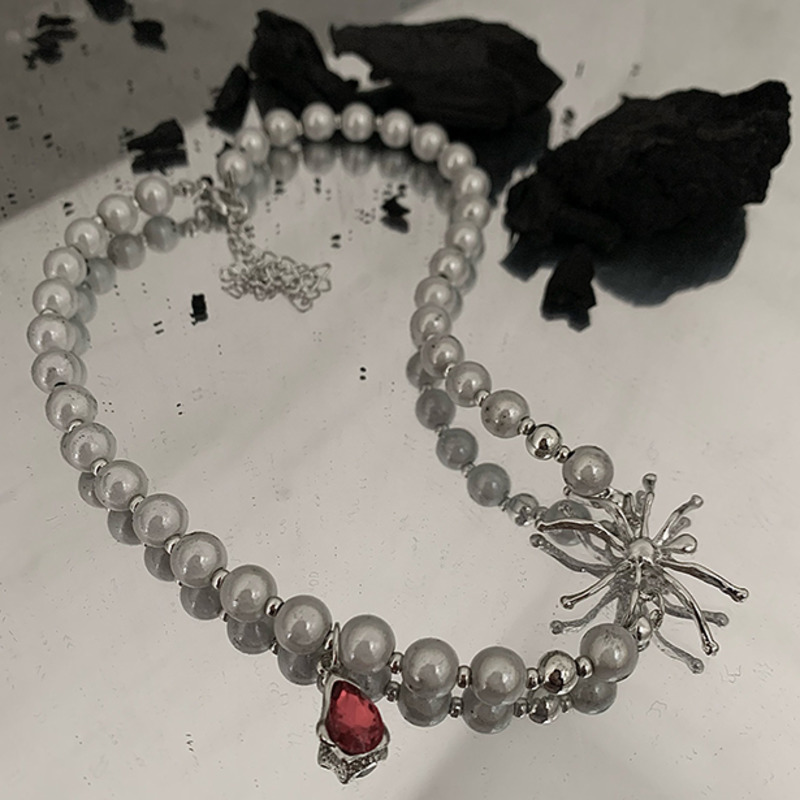 Vòng Cổ Đính Ngọc Trai Thời Trang Hàn Quốc Cá Tính