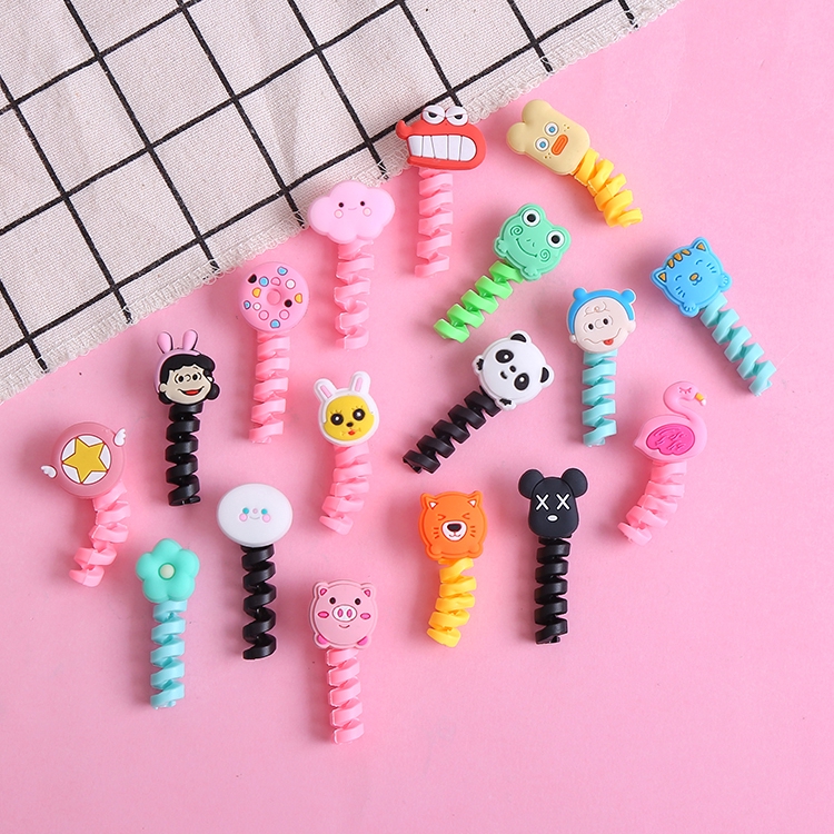 Handy Cute Cartoon Cartoon Charging Cable Head Protector Accessories