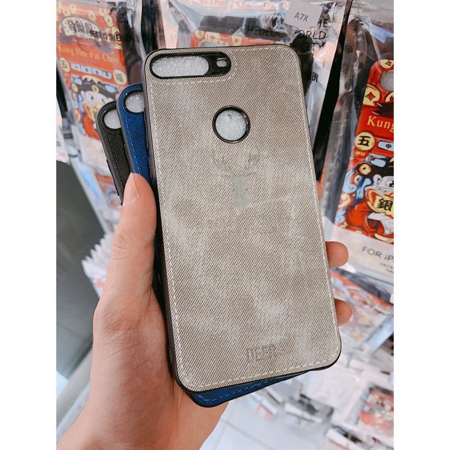 [Freeship toàn quốc từ 50k] ỐP LƯNG HUAWEI Y7 PRO 2018 , 7C ỐP JEAN KHẮC NAI VIỀN DẺO ĐEN CAO CẤP