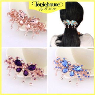 Kẹp tóc sau đính pha lê cao cấp cho nữ