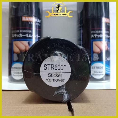 Chai xịt lột keo decal, tẩy băng dính STR600  của hãng Sơn Samurai Paint tiện lợi trên mọi bề mặt