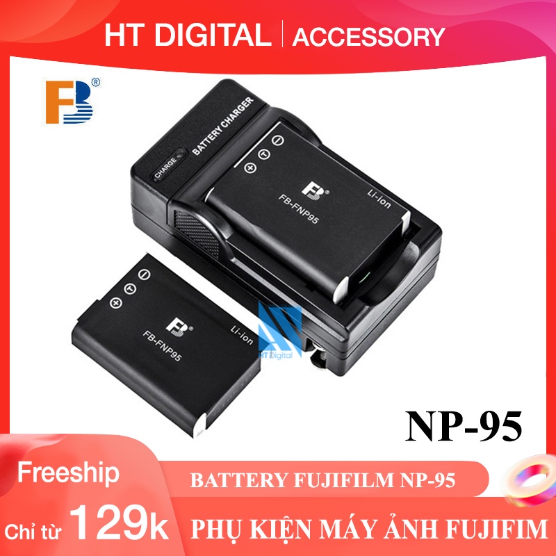 Pin Sạc NP-95 Cho Fujifilm X100 X100S X100T X70 X30 XF10 NP95 X-S1 GXR DB90