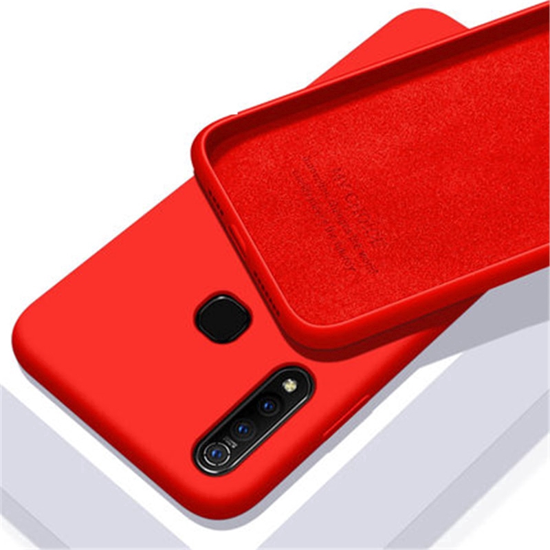Ốp điện thoại silicon mềm lót sợi nhỏ cho Vivo Y11 2019 Y12 Y15 Y17 Y19 U3 S1 S1 Pro