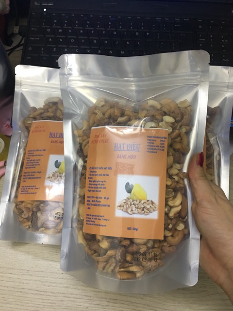 Hạt Điều vỡ rang muố ít lụa Bình phước gói 500g