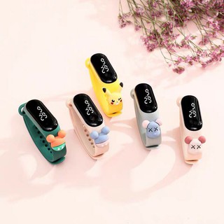 đồng hồ đèn led đeo tay chống nước hình micky