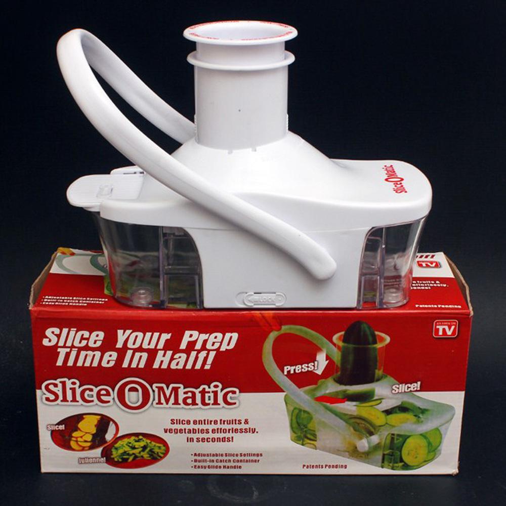 Bộ dụng cụ cắt rau củ, Máy cắt rau củ, Máy cắt rau củ thông minh Slice Omatic cao cấp, cắt rau củ nhanh chóng,đẹp mắt,