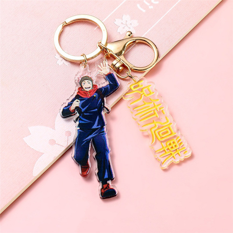 Móc Khóa Bằng Acrylic Hình Anime Jujutsu Kaisen Yuji Itadori