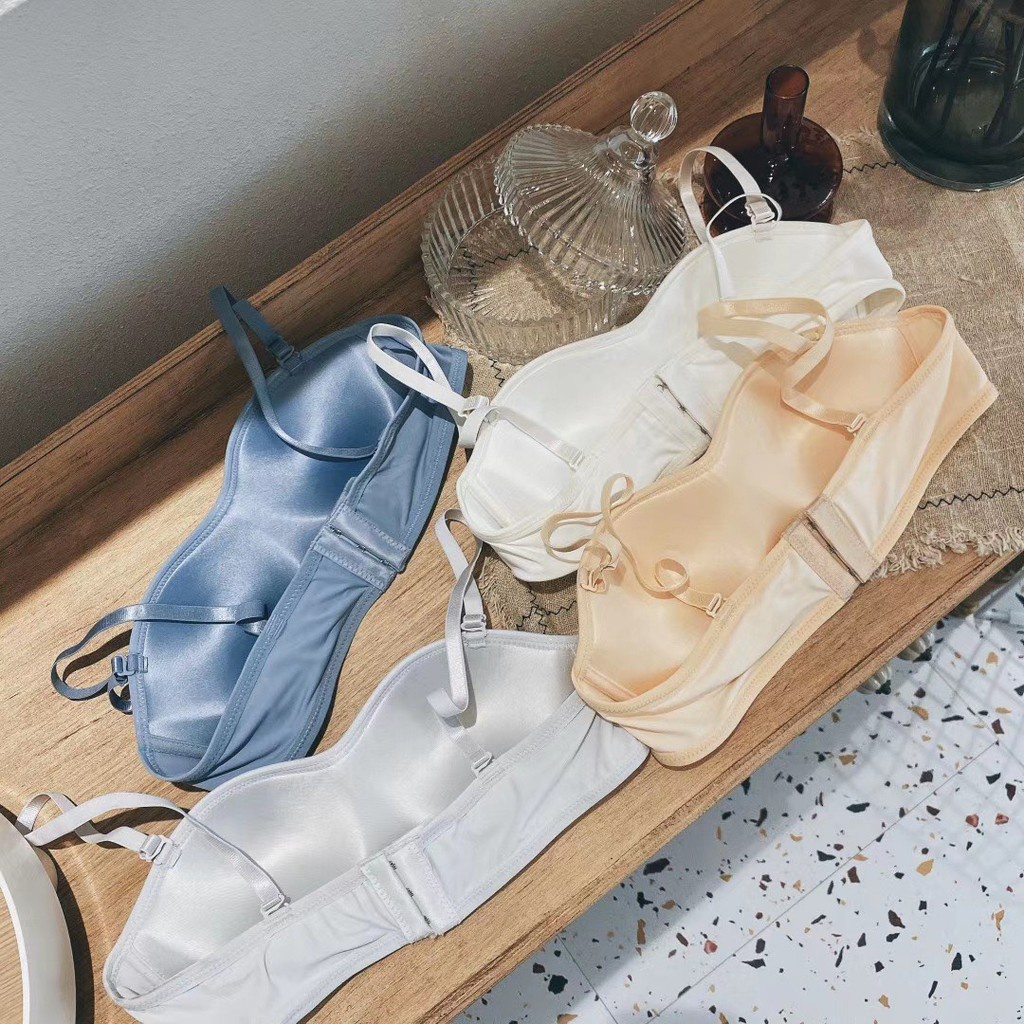 Áo Lót Nữ Không Gọng - Áo Ngực Nữ trơn dây dẹt thời trang cao cấp tôn vòng 1 gợi cảm Lida bikini MÃ AL01