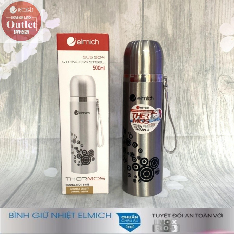 Bình Giữ Nhiệt Inox 304 Nóng 8h Lạnh 12h ELMICH El5458 500ml