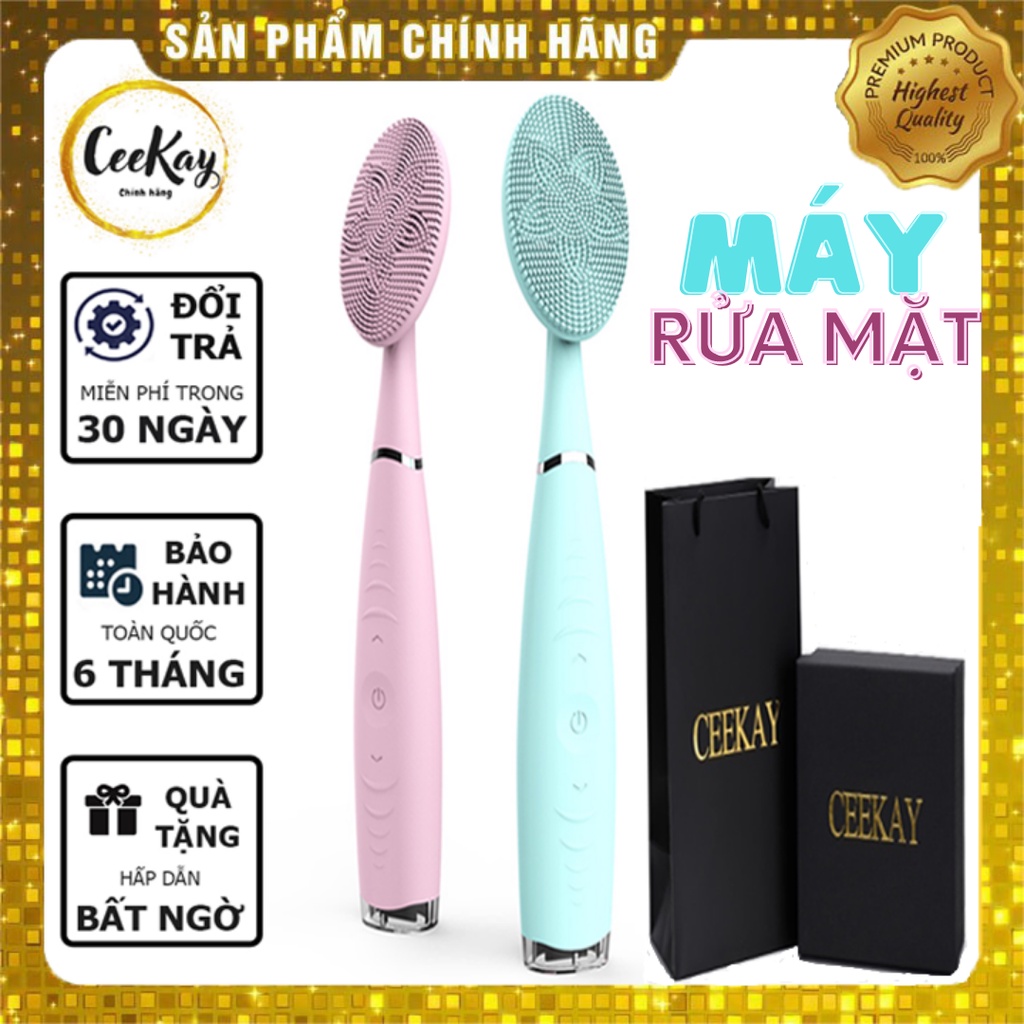 Máy rửa mặt ( BẢN CAO CẤP) CEEKAY massage mặt mini - kiểu máy chăm sóc da chính hãng cao cấp