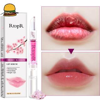 Cherry Blossom Lip Serum Reduce Lip Fine Lines Essence Lip Mask Dry Crack Peeling Repair Beauty