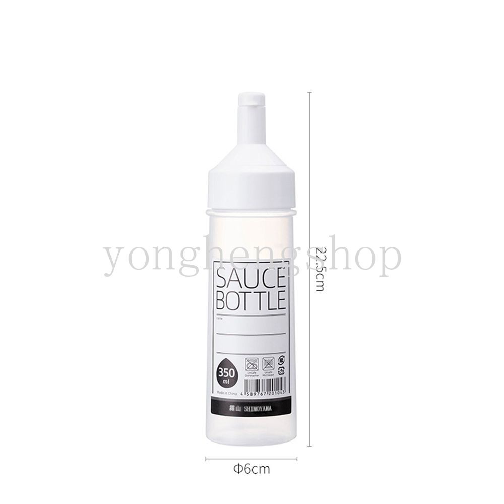 Chai Nhựa Đựng Sốt / Giấm Có Nắp Dạng Bóp 350ML Dành Cho Nhà Bếp