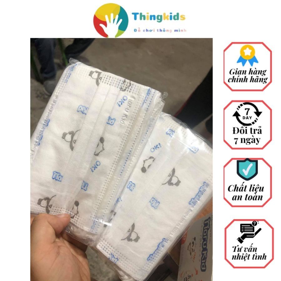 Hộp 50 Khẩu trang trẻ em giấy lọc kháng khuẩn NARU KIDD - Thingkids