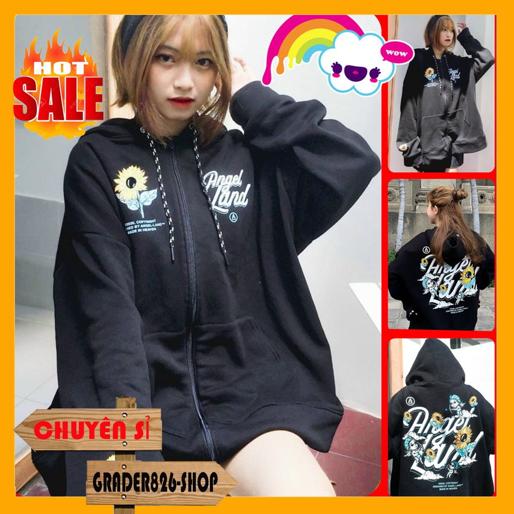 [DEAL] Áo Hoodie Nữ Nam - Áo Khoác Nỉ  ANGEL LAND Siêu Hot (FREESHIP)