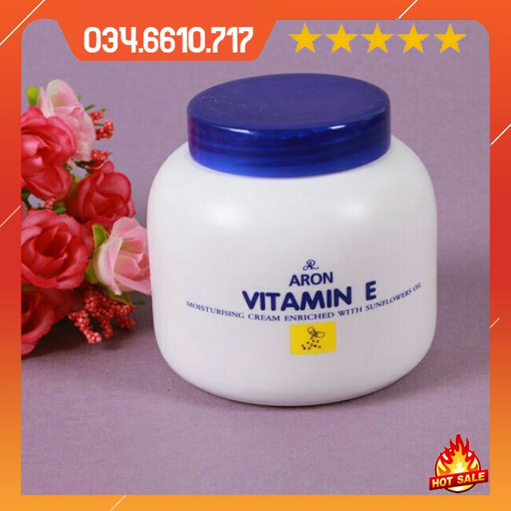 Kem dưỡng ẩm và làm trắng da vitamin E Thái Lan