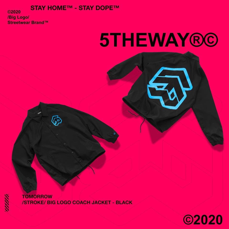 5theway big logo coach jacket sales