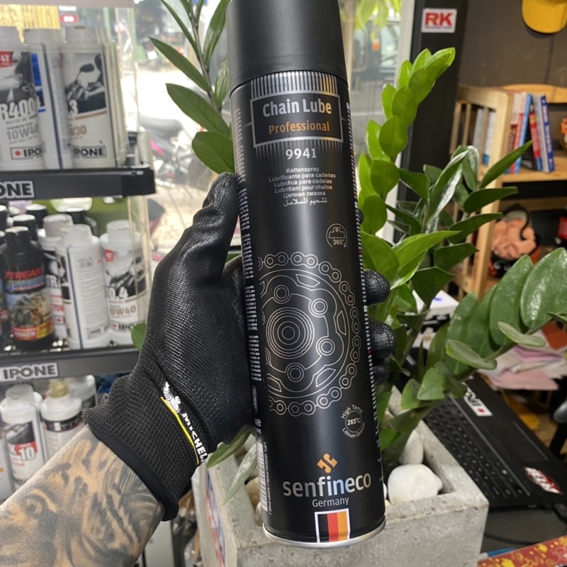 Dưỡng sên Senfineco - bôi trơn sên chống văng Senfineco Chain Lube Extreme 9924 200ml