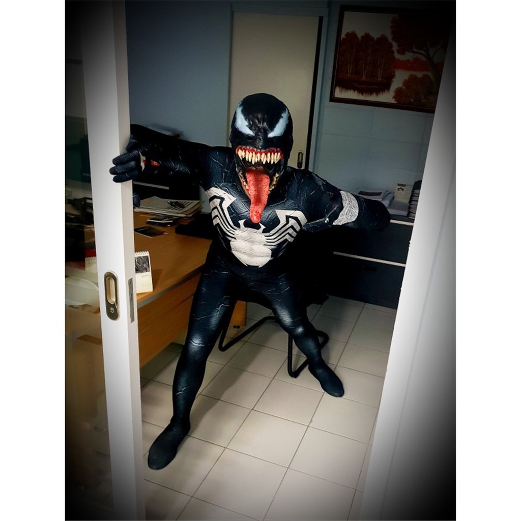 Mặt nạ hóa trang nhân vật phim Venom / người sắt dùng trong tiệc Halloween