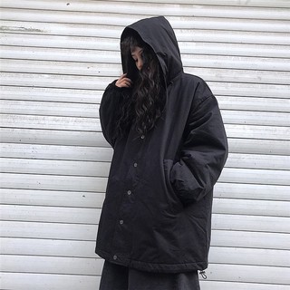 Áo khoác thời trang harajuku trần bông dày dùng mùa đông