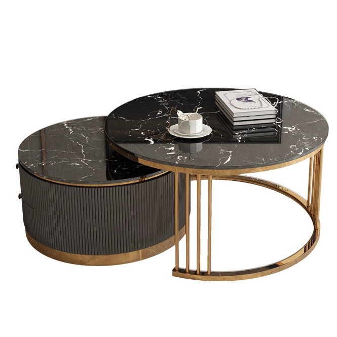 Bàn trà sofa FUNHOUSE hai ngăn kéo thông minh, bàn tiếp khách phòng khách sang trọng phong cách phong cách bắc âu