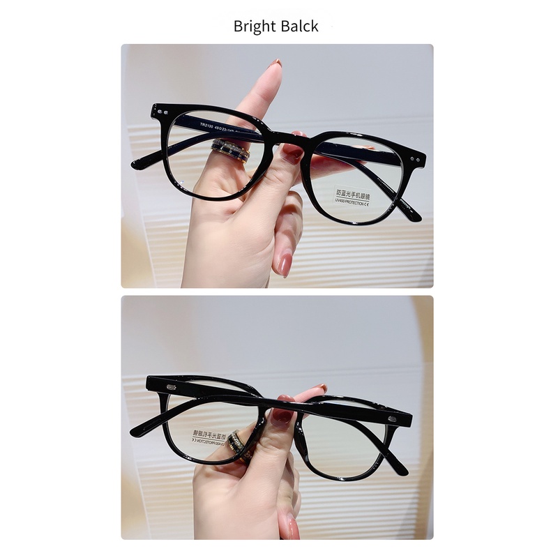 Kính Mát Hình Oval TR90 Chống Bức Xạ Phong Cách Retro Hàn Quốc