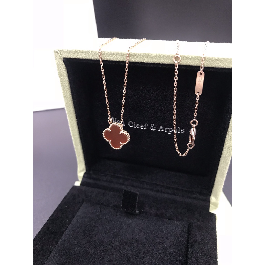 Dây Chuyền Mạ Vàng 18K Mặt Cỏ Bốn Lá Thời Trang