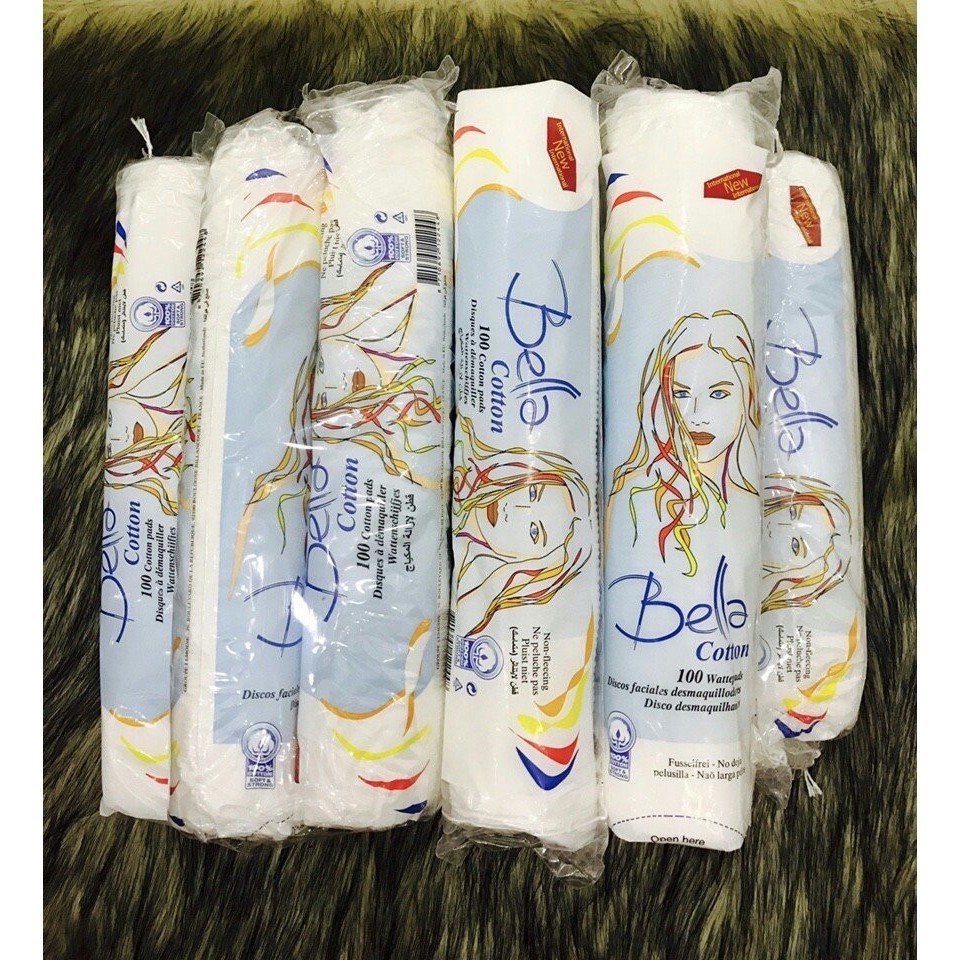 Bông tẩy trang Bella 100 miếng