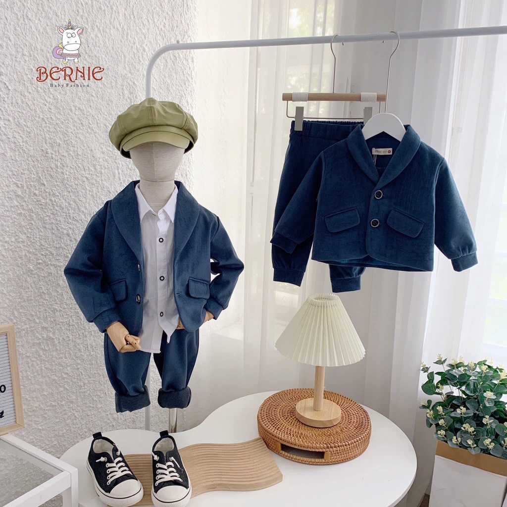 BỘ VEST DẠ CAO CẤP BÉ TRAI