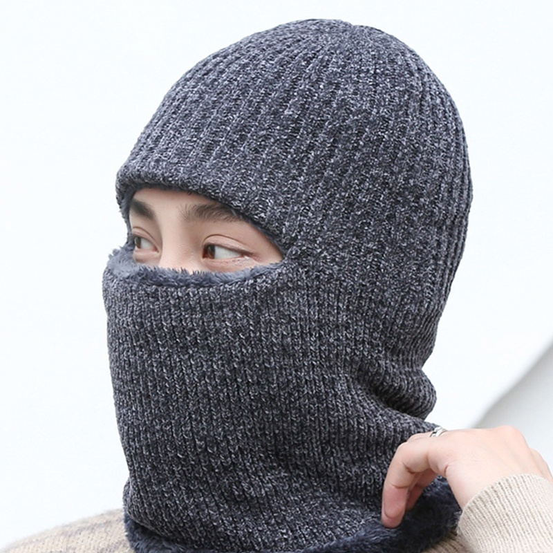 Mũ beanie Kết Hợp Khăn Choàng Cổ 2 Trong 1 Giữ Ấm Mùa Đông