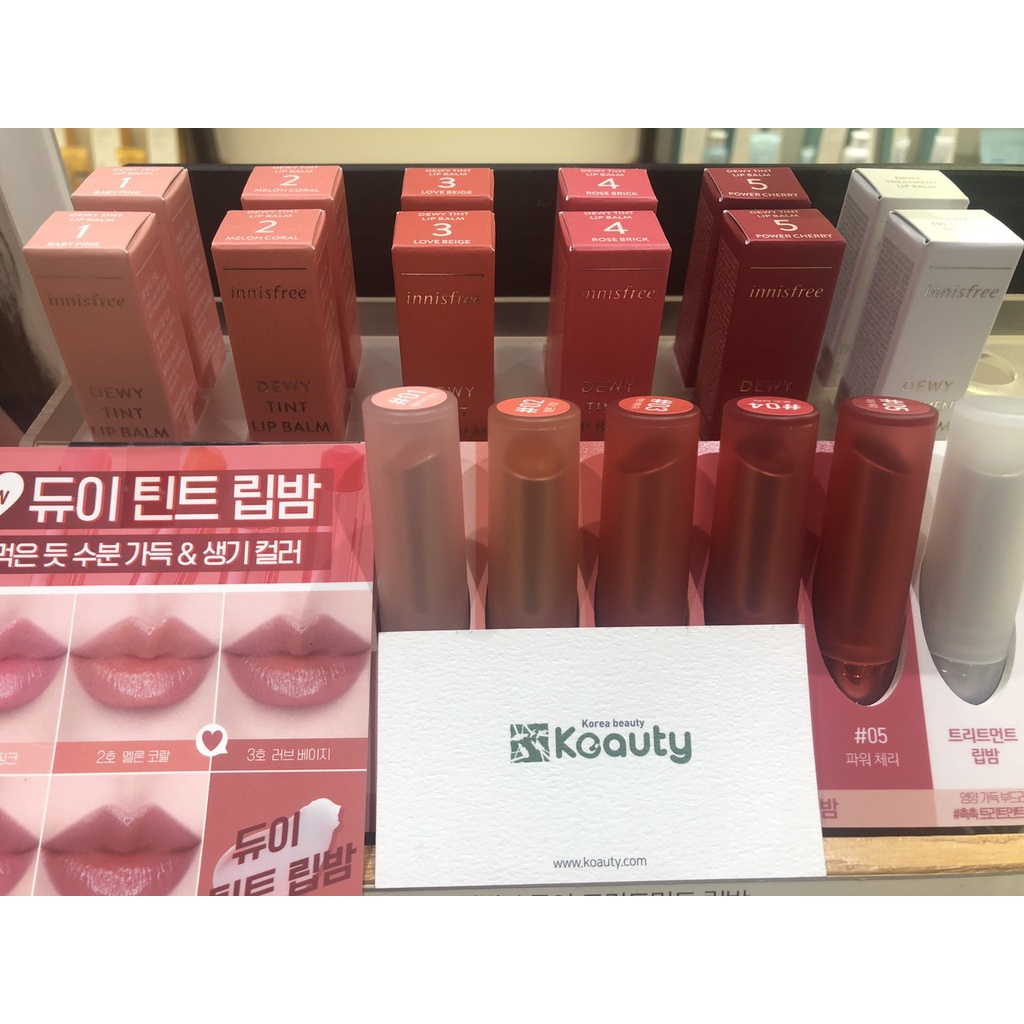 Son dưỡng có màu Innisfree Dewy Tint Lip Balm 3.2g