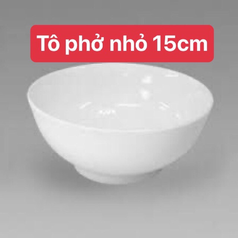 Tô sứ phở 6inch 15cm tô loe 7inch 17,5cm dùng trong nhà hàng khách sạn